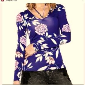 Colourful guess top with tie details